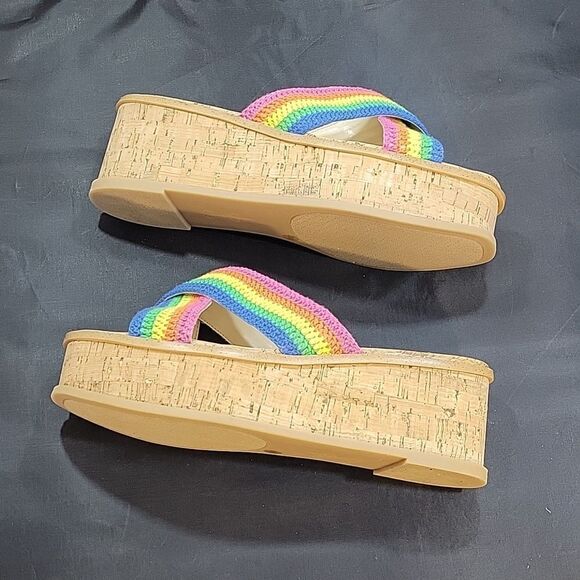 BRAND NEW JESSICA SIMPSON ELIZA CROCHET PLATFORM SANDAL S2 - Picture 14 of 15